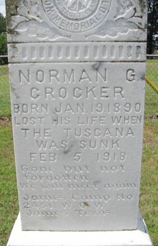 Norman G. Crocker — Grave Marker